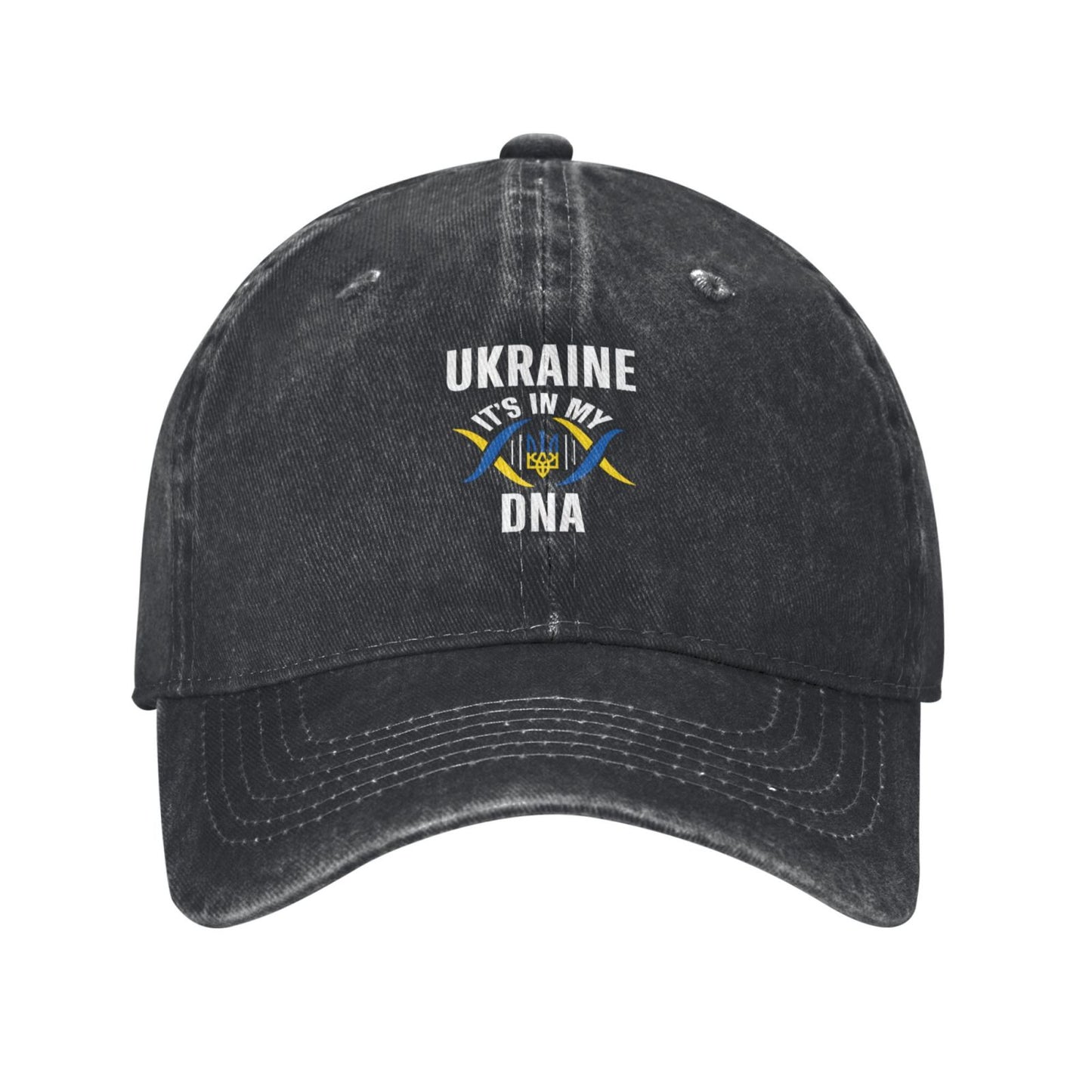 Ukraine Trident Flag Ukraine It's In My DNA Printed unisex baseball cap adjustable cap outdoor sunshade trucker hat