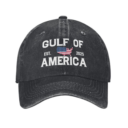 GULF OF AMERICA Est. 2025 Printed unisex baseball cap adjustable cap outdoor sun hats trucker hat