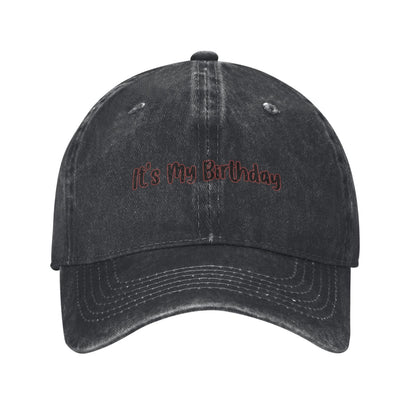 It's My Birthday Printed unisex baseball cap adjustable cap outdoor hats trucker gift hat