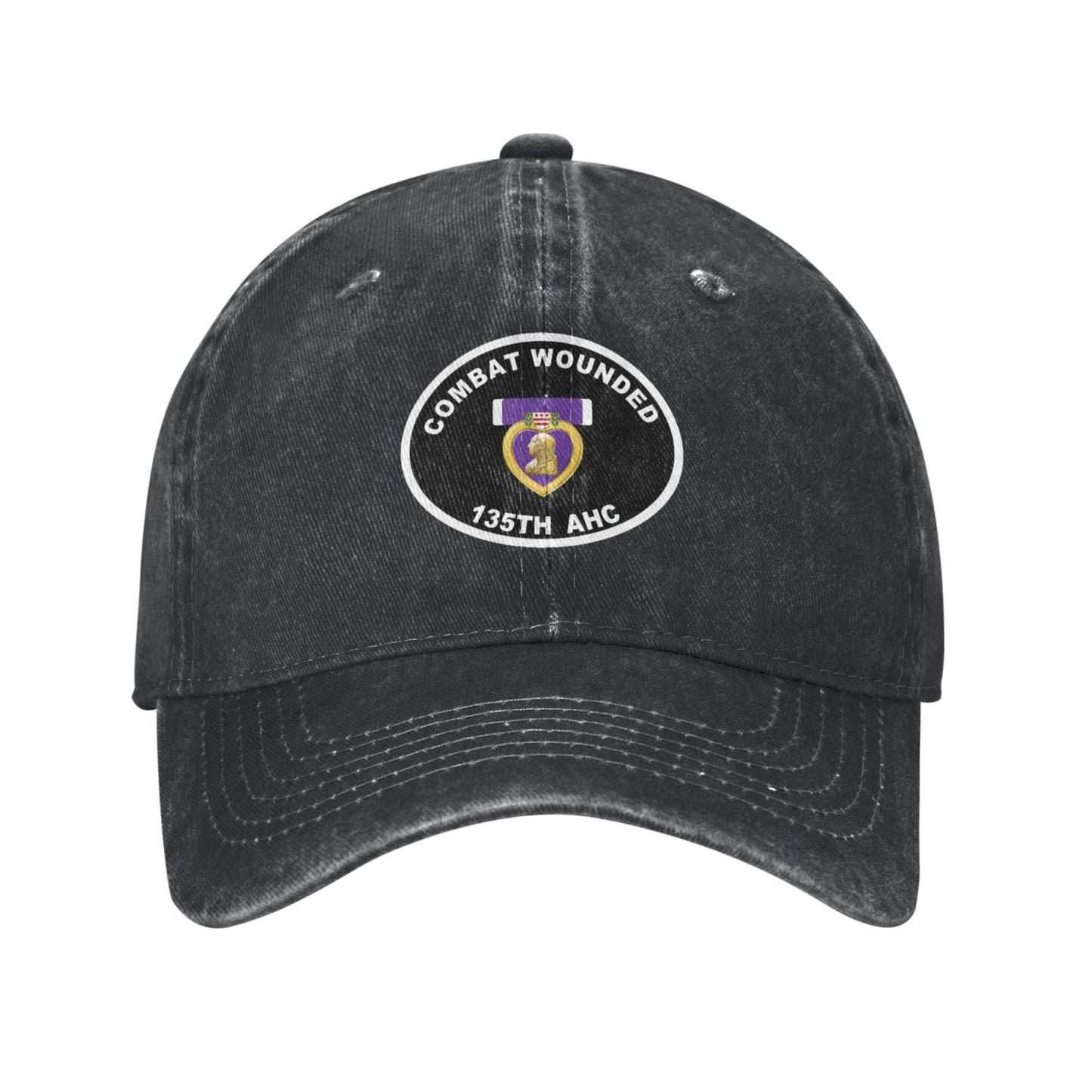 COMBAT WOUNDED 135TH AHC Printed unisex baseball cap adjustable cap outdoor sunshade trucker hat