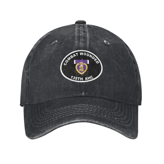 COMBAT WOUNDED 135TH AHC Printed unisex baseball cap adjustable cap outdoor sunshade trucker hat