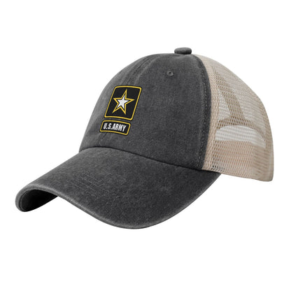 Of The United States Army Printed unisex baseball cap adjustable grid baseball cap veteran gift