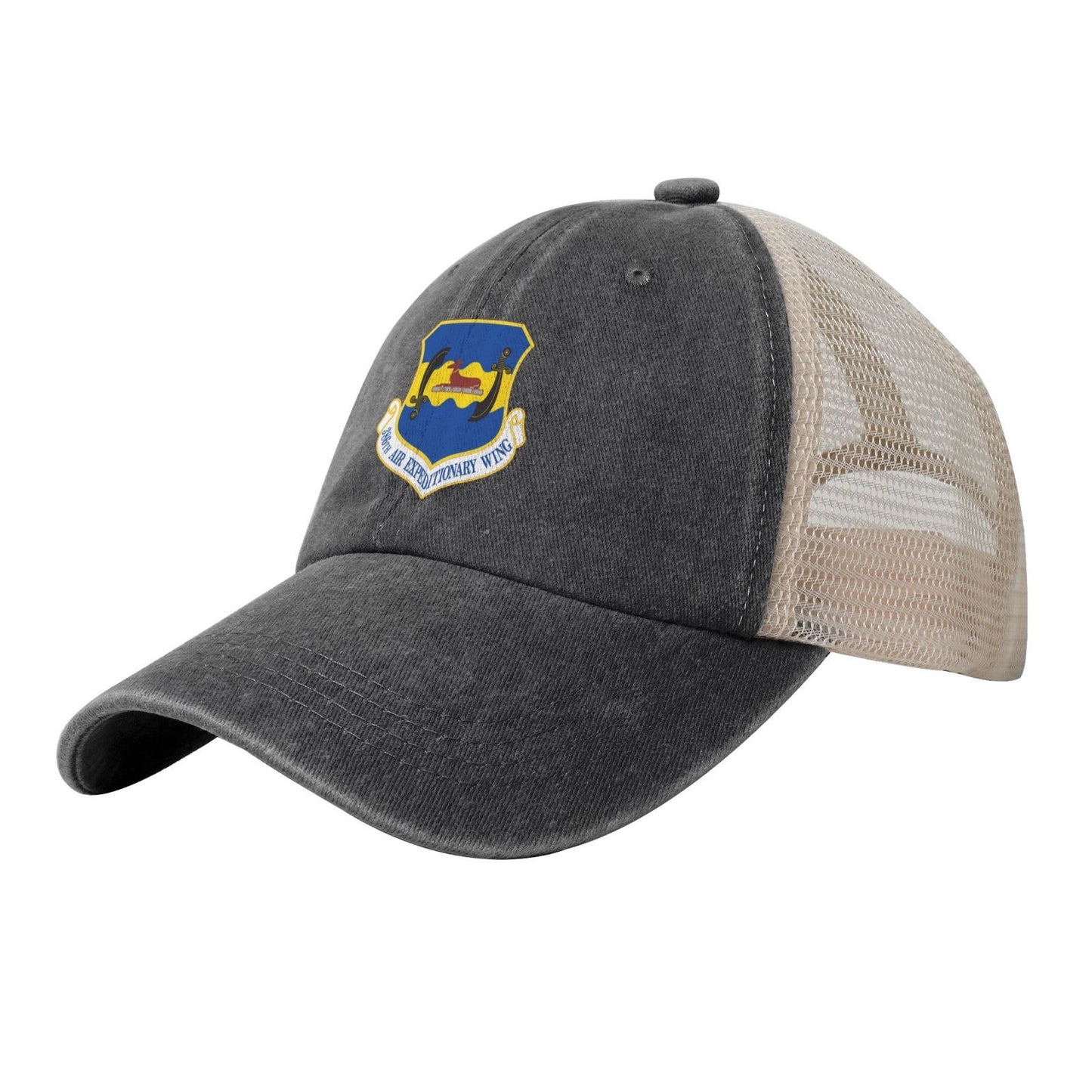 386th Air Expeditionary Wing Printed unisex baseball cap adjustable grid baseball cap veteran gift