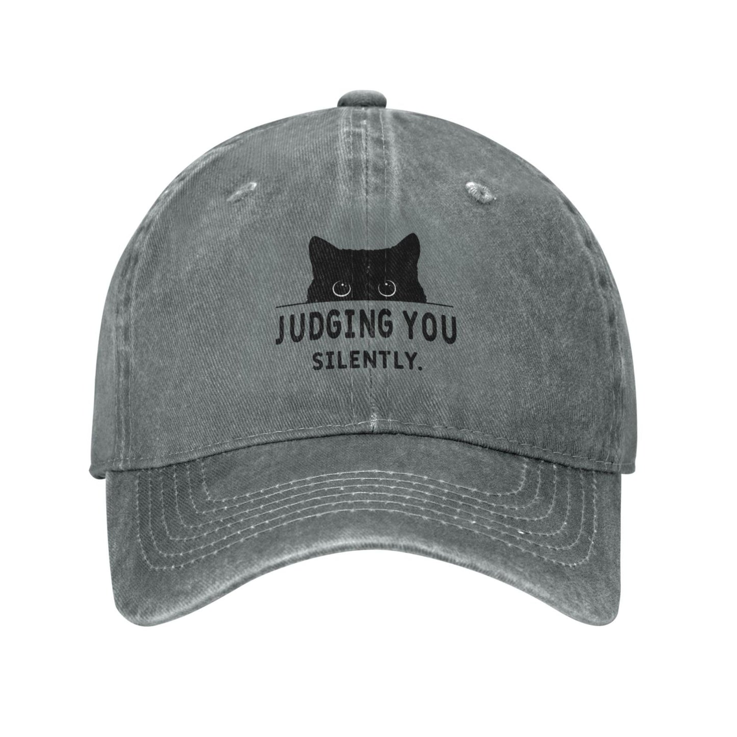 Judging You Silently Printing unisex baseball cap adjustable hats Outdoor leisure hat trucker cap