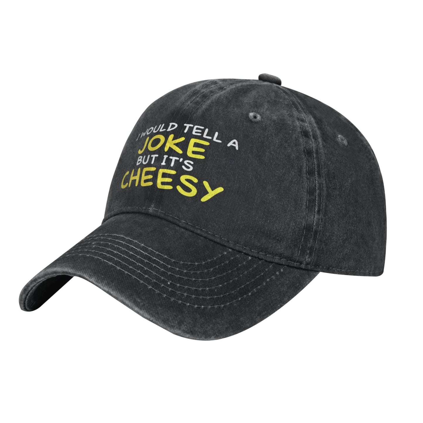 I WOULD TELLA JOKE CHEESY Printed unisex baseball cap adjustable cap outdoor sun hats trucker hat