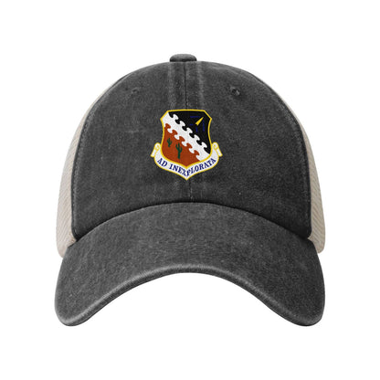 Air Force Flight Test Center Printed unisex baseball cap adjustable grid baseball cap veteran gift