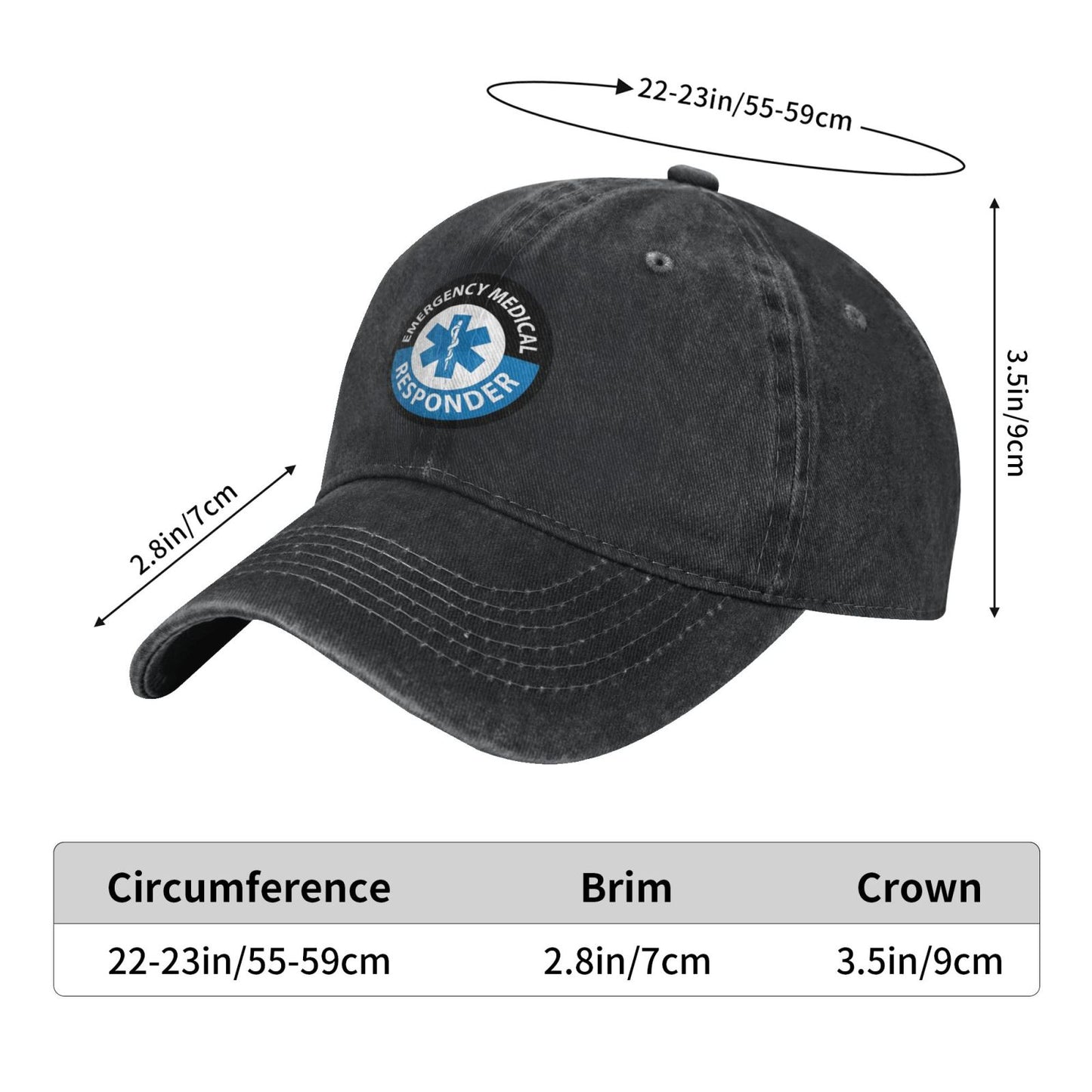 Medresource RESPONDER Printed unisex baseball cap adjustable cap outdoor sun hats trucker hat