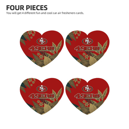 4pcs- San Francisco 49ers car aromatherapy tablets Car Air Fresheners Cards Set
