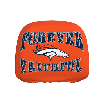 Denver Broncos Elastic car pillowcase set of 2 car pillowcases