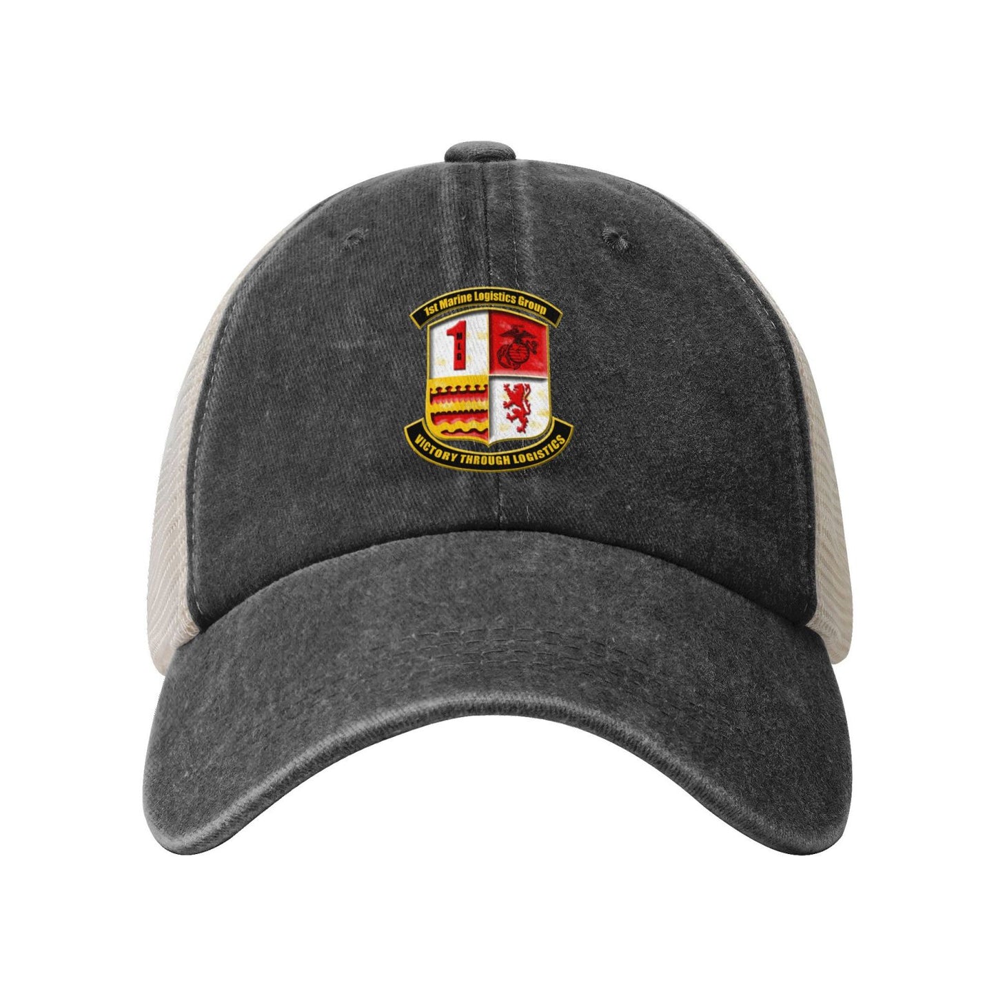 1stMLG Insignia Printed unisex baseball cap adjustable grid baseball cap veteran gift