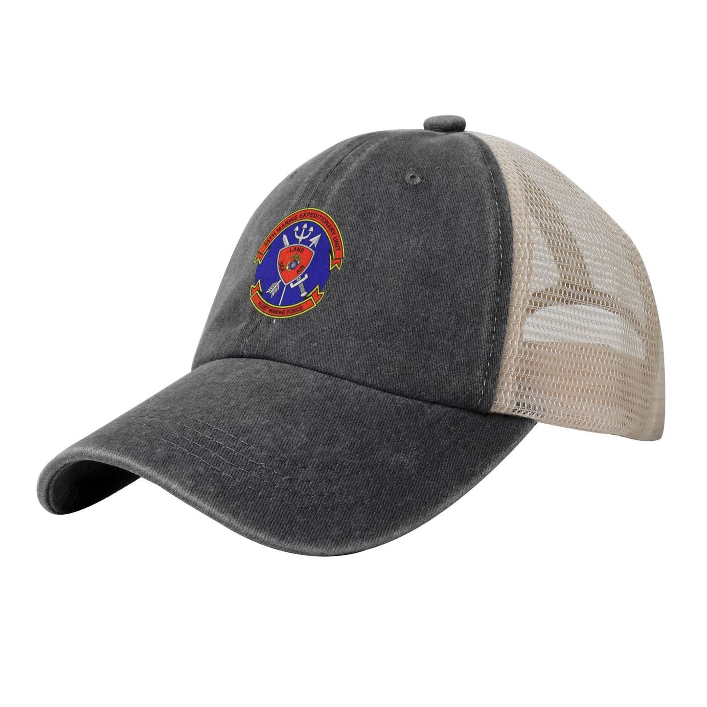 24MEULOGOsm Printed unisex baseball cap adjustable grid baseball cap veteran gift