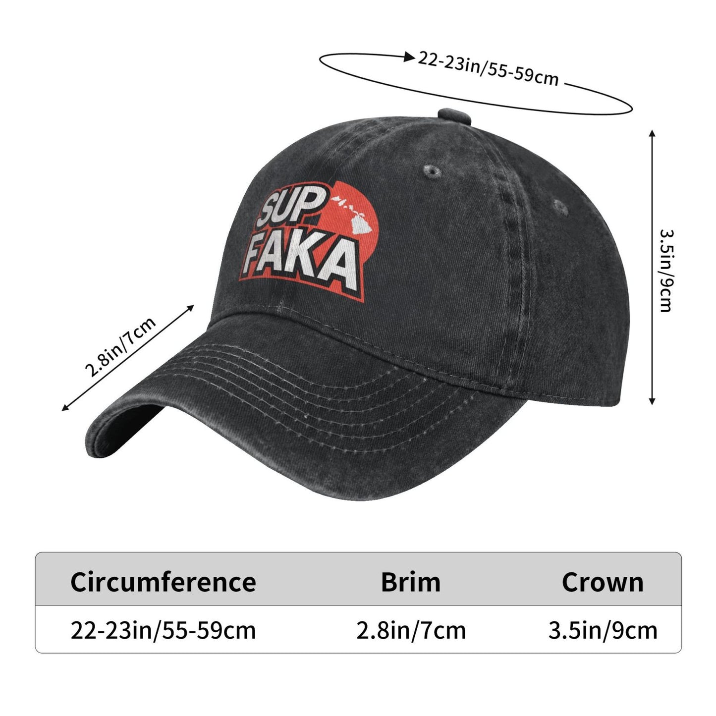 SUP FAKA Prints Printed unisex baseball cap adjustable cap outdoor sun hats trucker hat