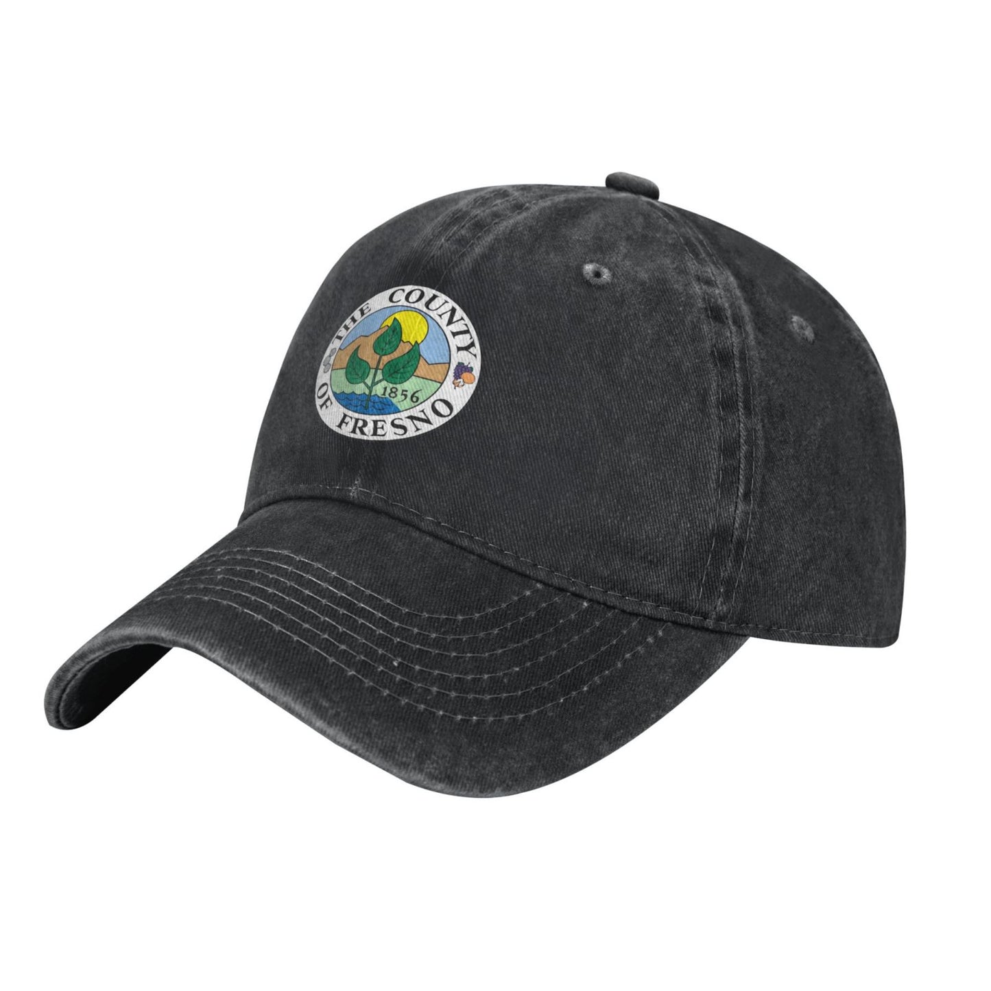 County Of Fresno Seal Printed unisex baseball cap adjustable cap outdoor sun hats trucker hat
