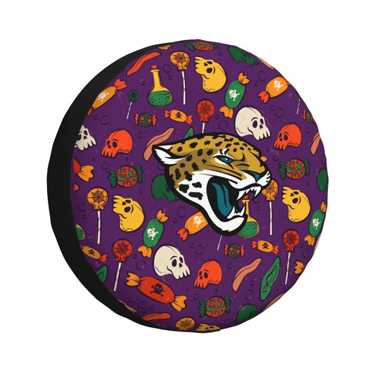 Jacksonville Jaguars print Halloween candy print car tire cover tire dust cover