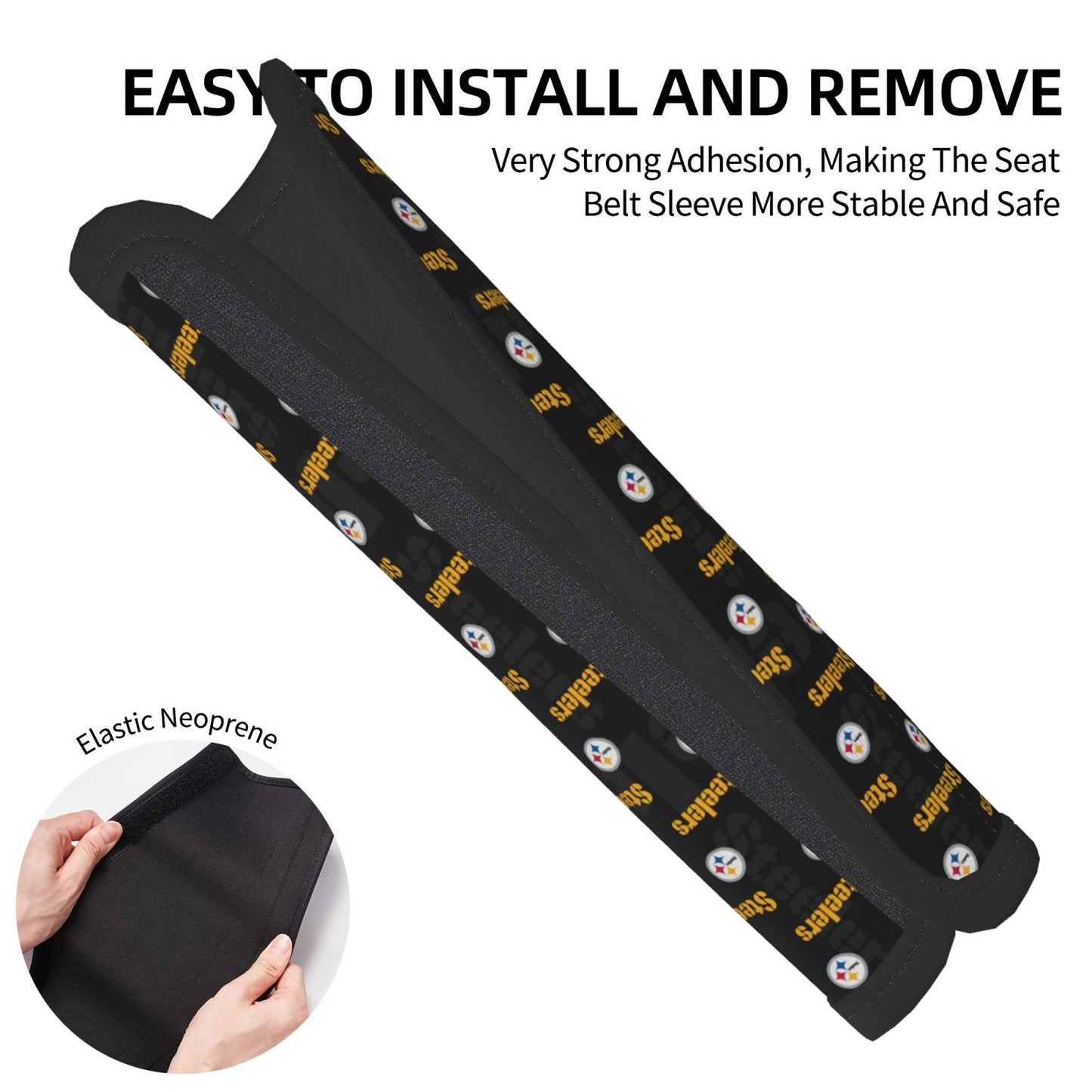 Pittsburgh Steelers personalized seat belt protective cover Car seat belt protective cover