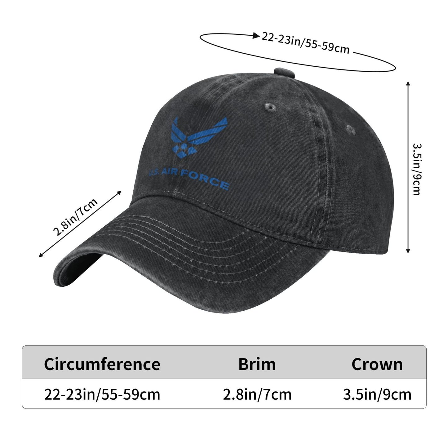 United States Air Force Printing unisex baseball cap adjustable cap veteran gift