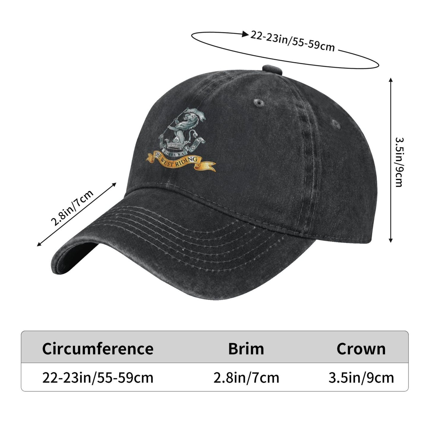 Duke Of Wellington's Regiment Printed unisex baseball cap adjustable cap outdoor trucker hat veterans Gifts