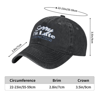 Sorry I'm Late I Have Kids Printed unisex baseball cap outdoor hats adjustable cap trucker gift hat