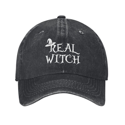Real Witch Printed unisex baseball cap adjustable cap outdoor sun hats trucker hat