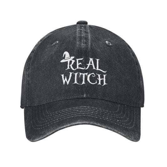 Real Witch Printed unisex baseball cap adjustable cap outdoor sun hats trucker hat