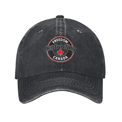 Freedom Contracting Canada Printed unisex baseball cap adjustable cap outdoor sun hats trucker hat