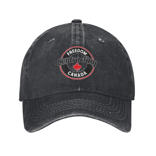 Freedom Contracting Canada Printed unisex baseball cap adjustable cap outdoor sun hats trucker hat