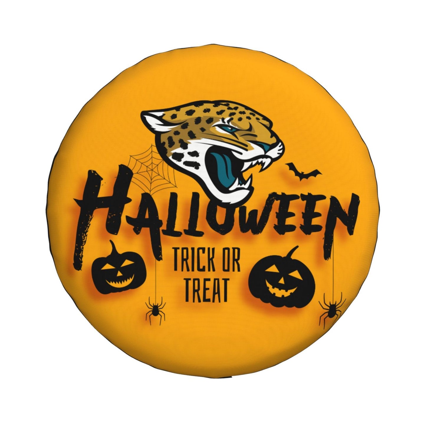 Jacksonville Jaguars print wheel dust cover Halloween pumpkin lantern printed car tire cover