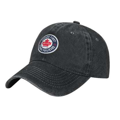 Canada First, Pierre Poilievre 2025 Sticker Printed unisex baseball cap adjustable cap outdoor sun hats trucker hat