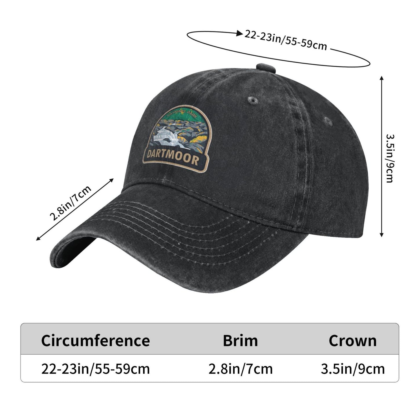 NATIONAL PAPK DARTMOOR Printed unisex baseball cap adjustable cap outdoor sun hats trucker hat