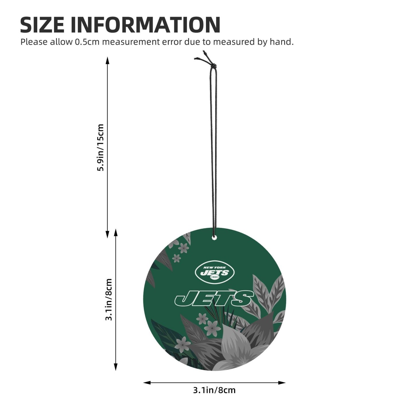 4pcs- New York Jets car aromatherapy tablets Car Air Fresheners Cards Set