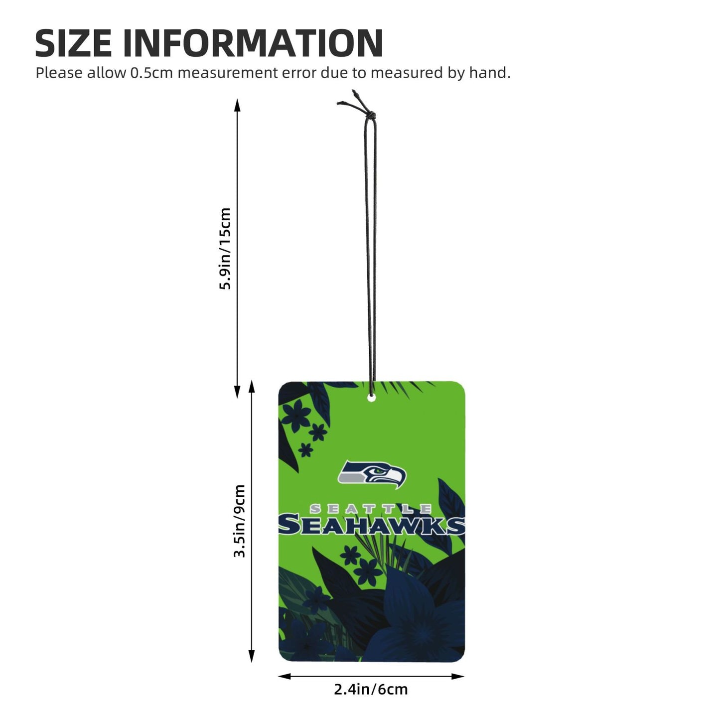 4pcs- Seattle Seahawks car aromatherapy tablets Car Air Fresheners Cards Set