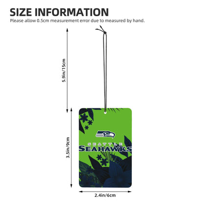 4pcs- Seattle Seahawks car aromatherapy tablets Car Air Fresheners Cards Set