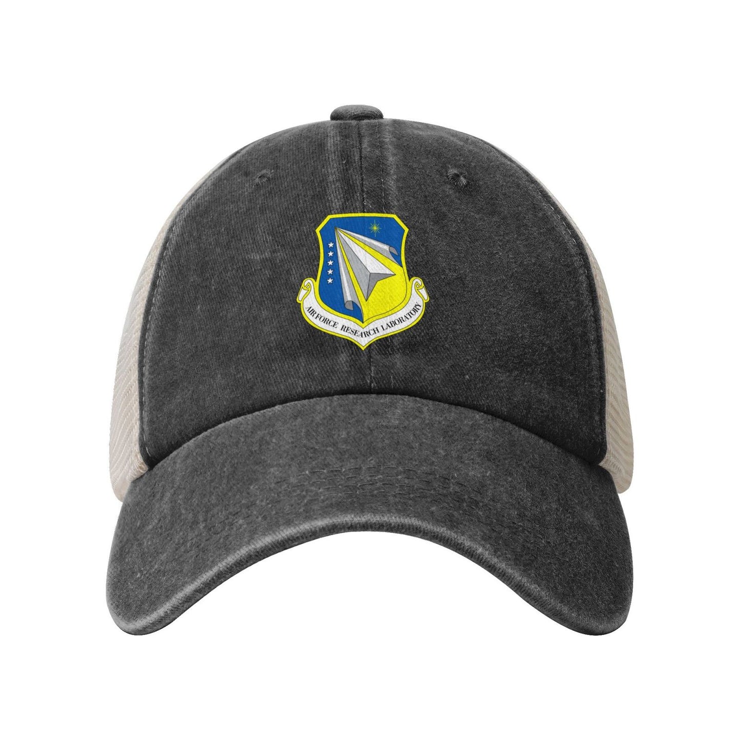 Air Force Research Laboratory Printed unisex baseball cap adjustable grid baseball cap veteran gift