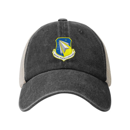 Air Force Research Laboratory Printed unisex baseball cap adjustable grid baseball cap veteran gift