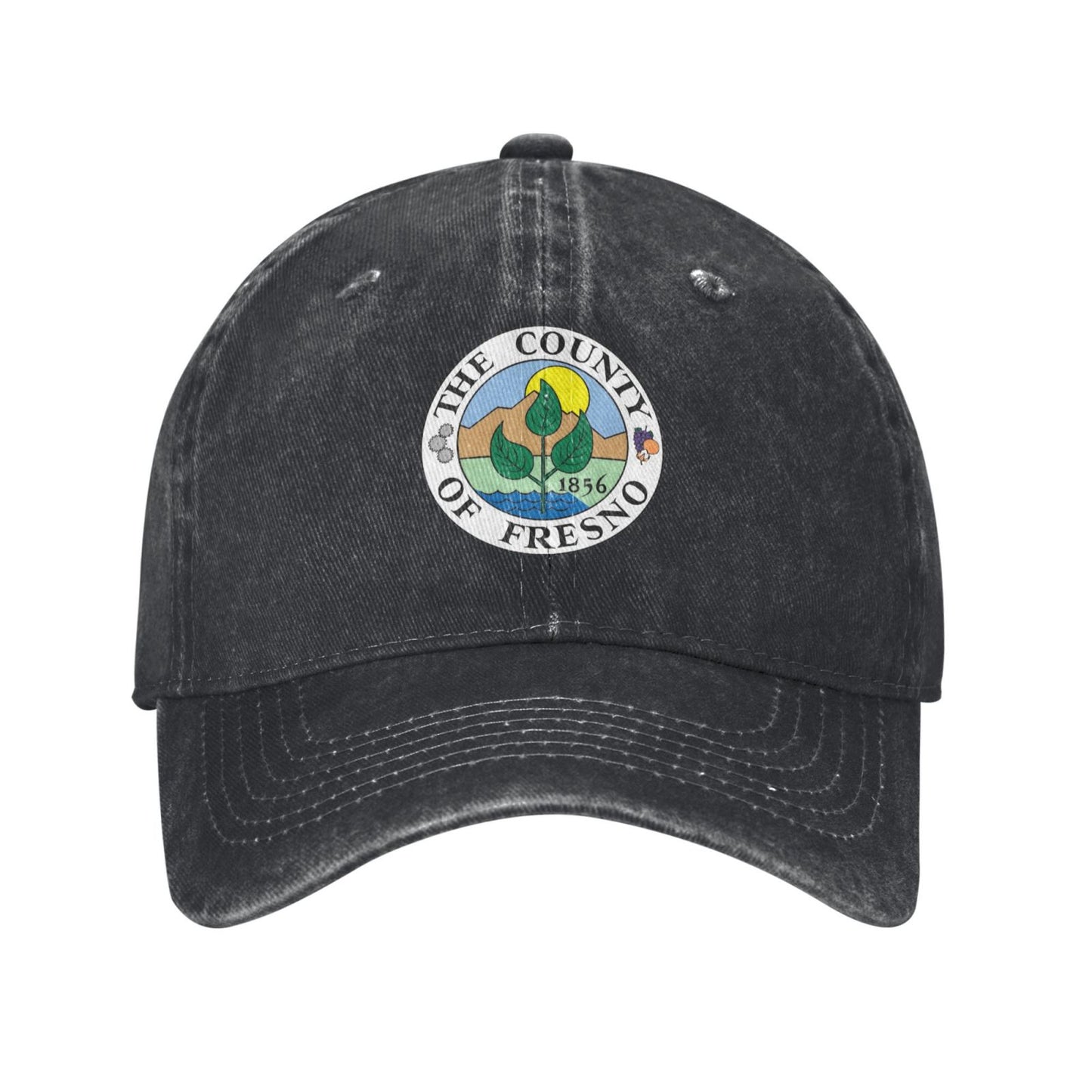 County Of Fresno Seal Printed unisex baseball cap adjustable cap outdoor sun hats trucker hat