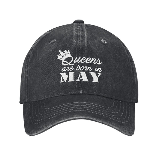 Birthday Gift For Queens Are Born In May Printed unisex baseball cap adjustable cap outdoor sun hats trucker hat