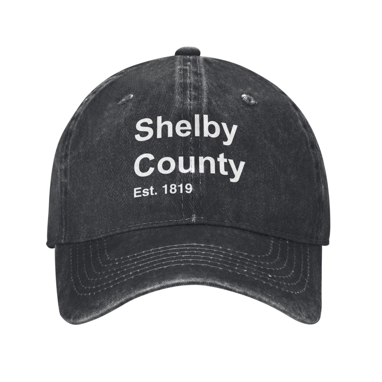 Shelby County Est.1819 Printed unisex baseball cap adjustable cap outdoor sun hats trucker hat