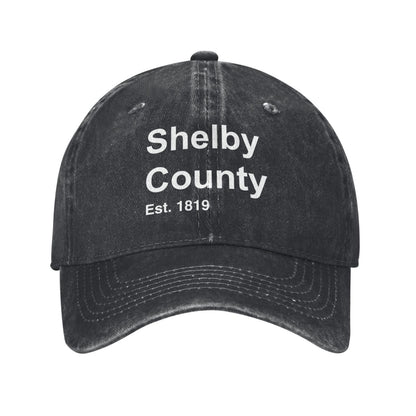 Shelby County Est.1819 Printed unisex baseball cap adjustable cap outdoor sun hats trucker hat