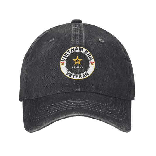 U.S. Army Vietnam Era Veteran Printed unisex baseball cap adjustable cap outdoor sun hats trucker hat