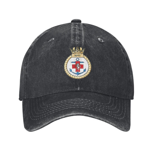HMS Kent F-78 Printed unisex baseball cap adjustable cap outdoor trucker hat veterans Gifts