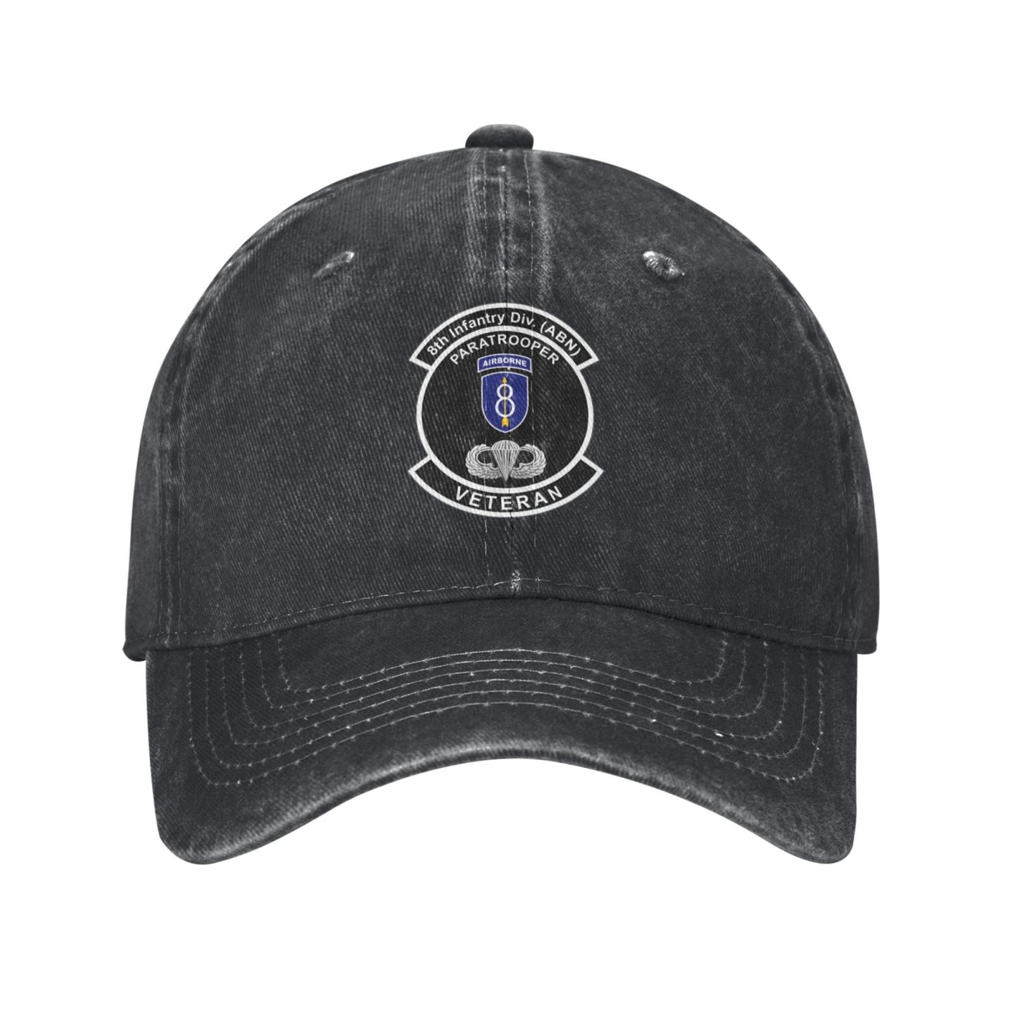 US 8th Infantry Division Airborne Printed unisex baseball cap outdoor hats adjustable cap trucker gift hat