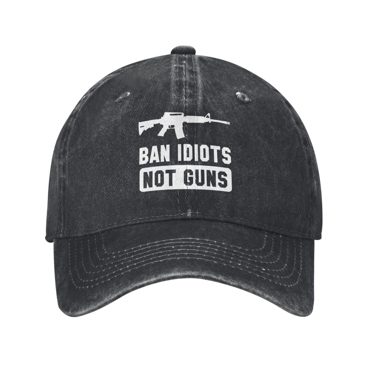 Ban Idiots Not Guns Printed unisex baseball cap adjustable cap outdoor sun hats trucker hat