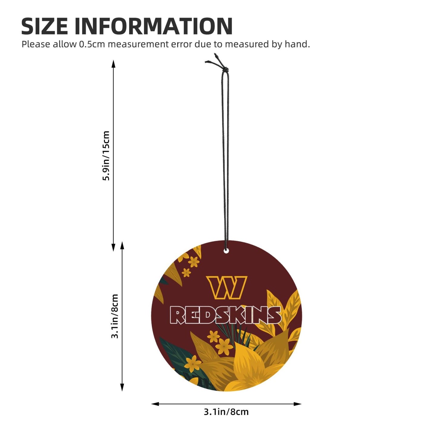 4pcs- Washington Redskins car aromatherapy tablets Car Air Fresheners Cards Set