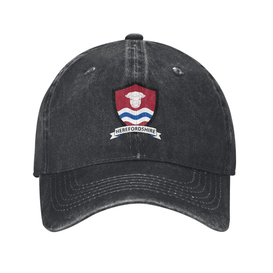 Herefordshire Printed unisex baseball cap adjustable cap outdoor sun hats trucker hat