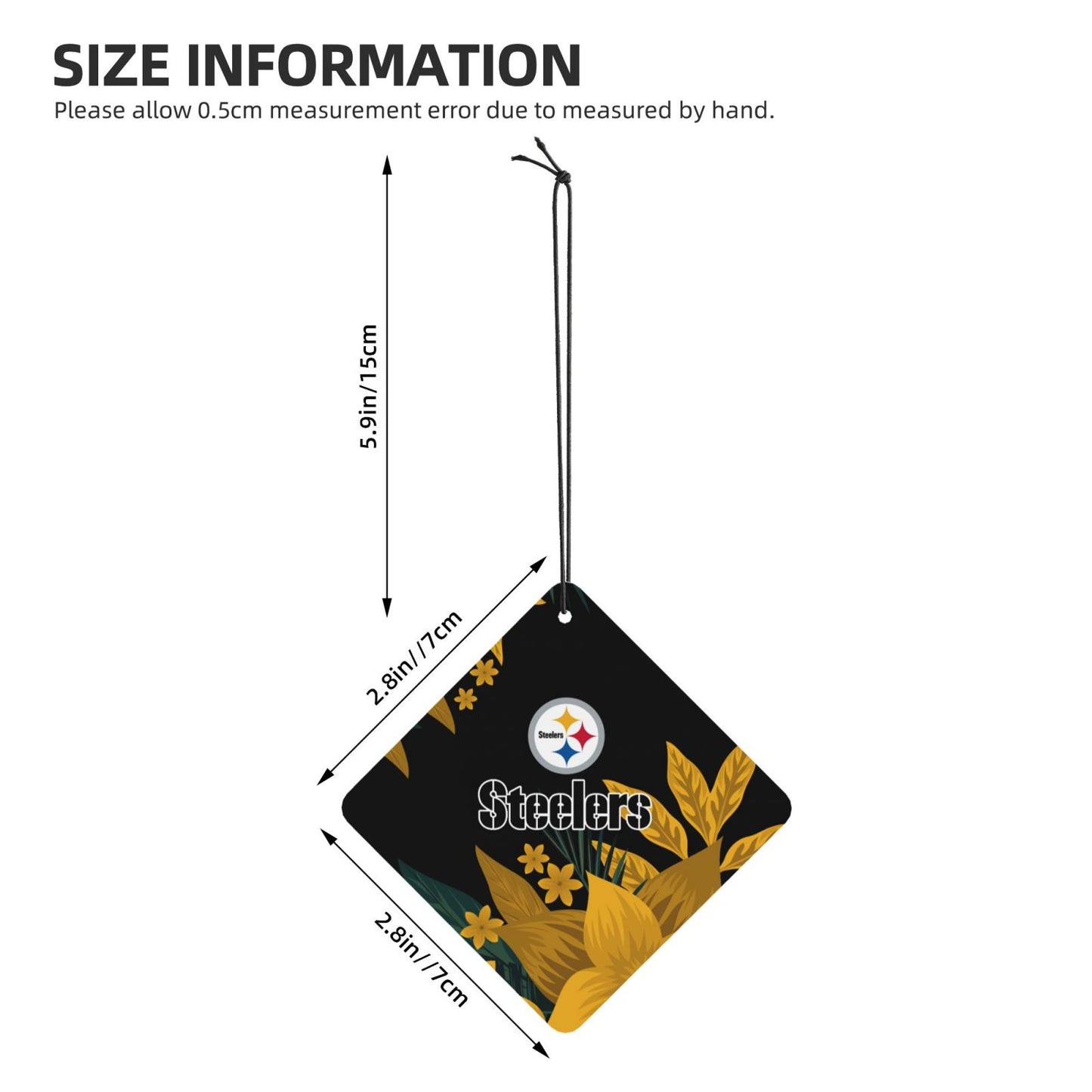 4pcs- Pittsburgh Steelers car aromatherapy tablets Car Air Fresheners Cards Set