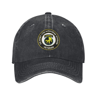 Army 17th Airborne Division Printed unisex baseball cap outdoor hats adjustable cap trucker gift hat