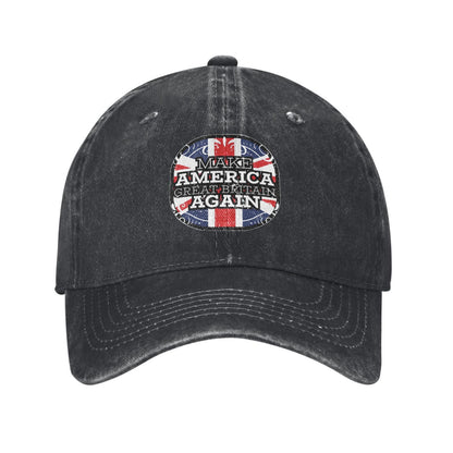 Make America Great Britain Again Sticker Printed unisex baseball cap adjustable cap outdoor sun hats trucker hat