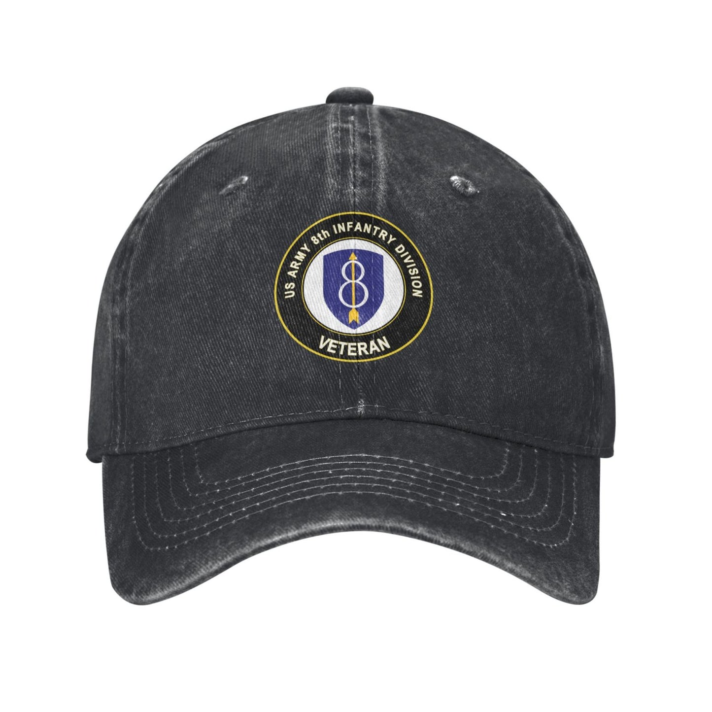 US Army 8th Infantry Div Printed unisex baseball cap adjustable cap outdoor sun hats trucker hat