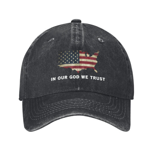 In Our God We Trust Printed unisex baseball cap adjustable cap outdoor sun hats trucker hat
