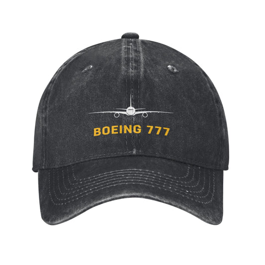 Boeing 777 Printing unisex baseball cap adjustable hats Outdoor leisure hat veteran gift